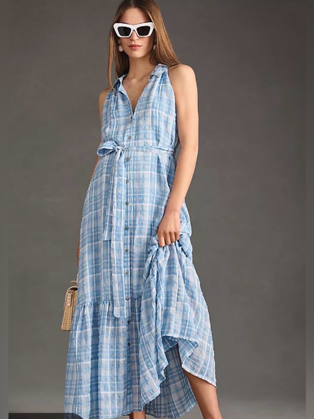 By Anthropologie Sleeveless shirtdress